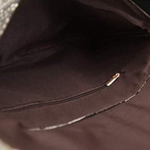 Women's Fashion Retro Snake Skin Envelope Bag Clutch Purse Evening Bag 1 - Picture 6 of 8